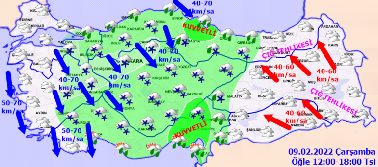 Çok kuvvetli olacak 2 gün sürecek! Meteoroloji ve Orhan Şen uyardı 50 ilde alarm: İstanbul Ankara İzmir Bursa Antalya - Resim: 3