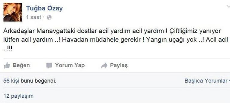 Tuğba Özay’ın yangın  paniği! - Resim: 2