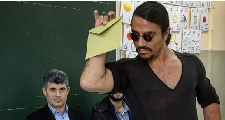 Nusret yaptı yine yapacağını sandık pozu olay oldu - Resim: 3