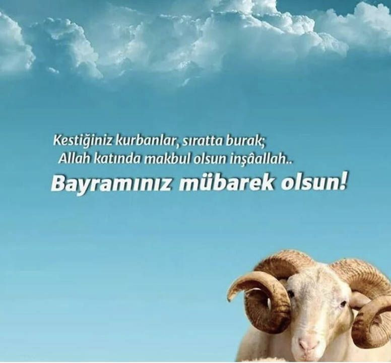 Kurban Bayramı mesajları resimli 2022 kısa ve komik Kurban bayramı sözleri - Resim: 1