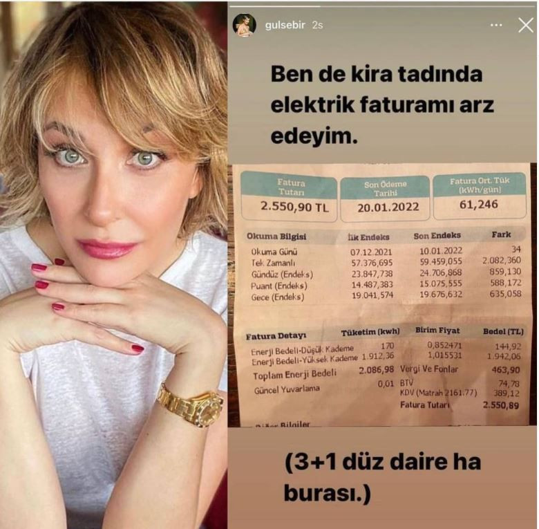 Yalan Dünya'nın Vasiye Teyze'si Gonca Vuslateri'den Gülse Birsel'in elektrik faturasına tepki! - Resim: 2
