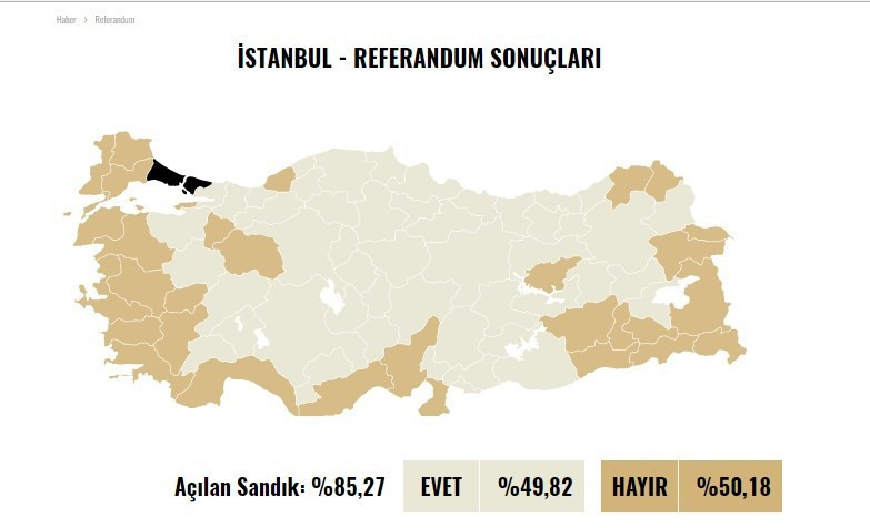 Büyük illerde referandum sonuçları - Resim: 3