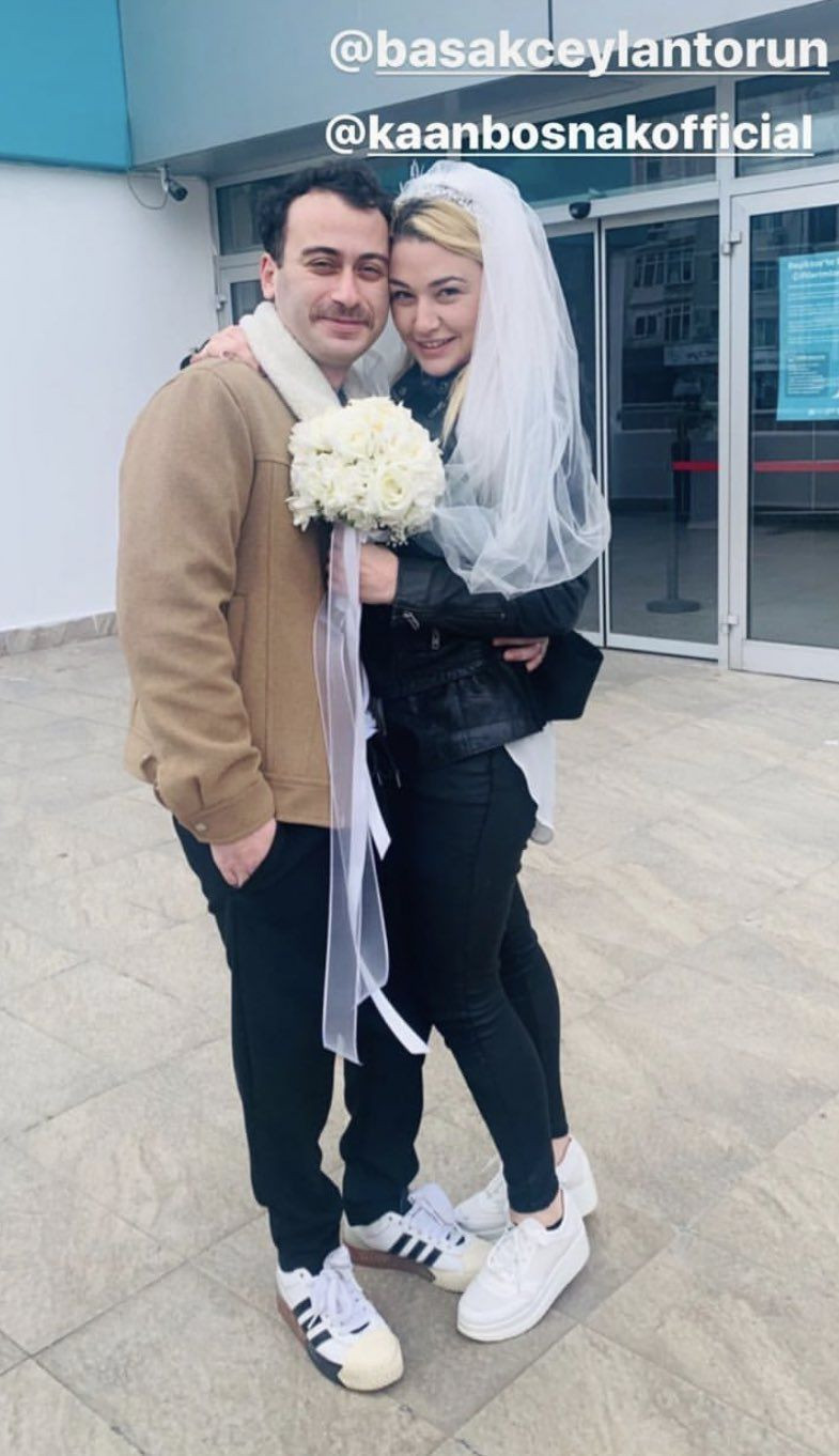 Kaan Boşnak Başak Ceren Torun ile evlendi korona günlerinde sessiz sedasız nikah - Resim: 3
