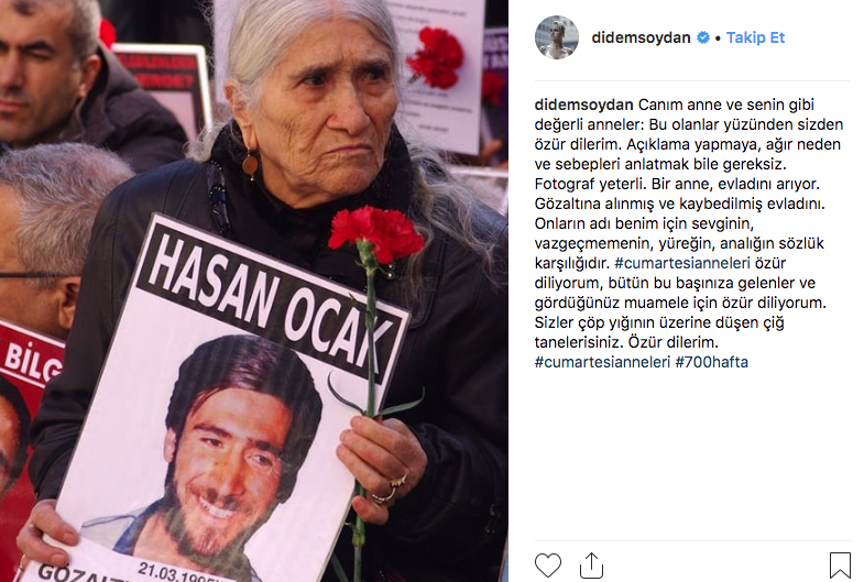 Cesur manken Didem Soydan'ın Cumartesi Anneleri paylaşımına takipsizlik kararı - Resim: 3