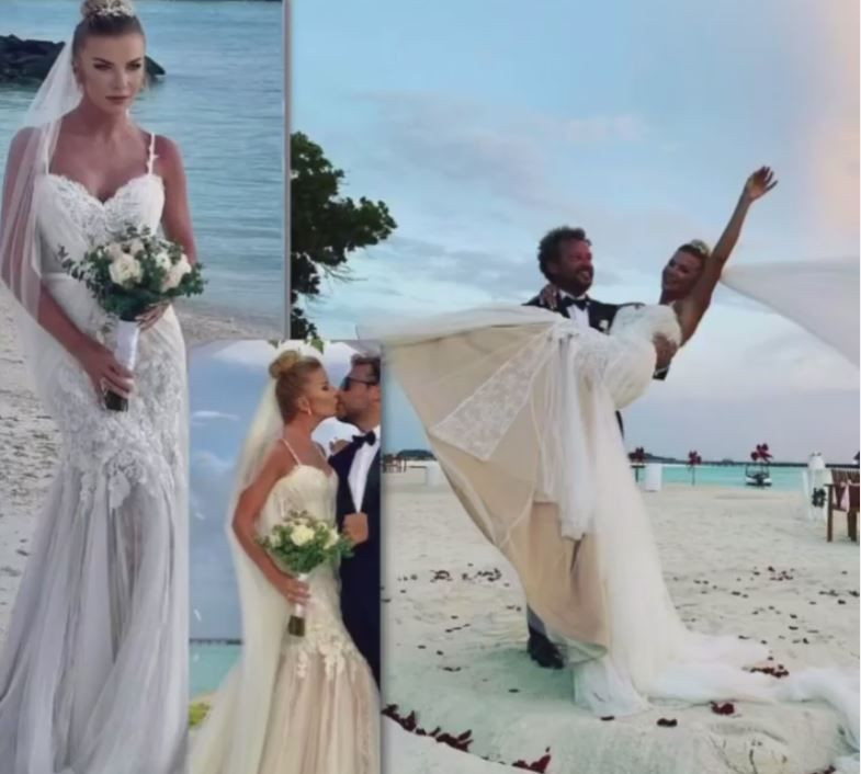 Ivana Sert ve Sezer Dermenci Maldivler'de evlendi! - Resim: 1