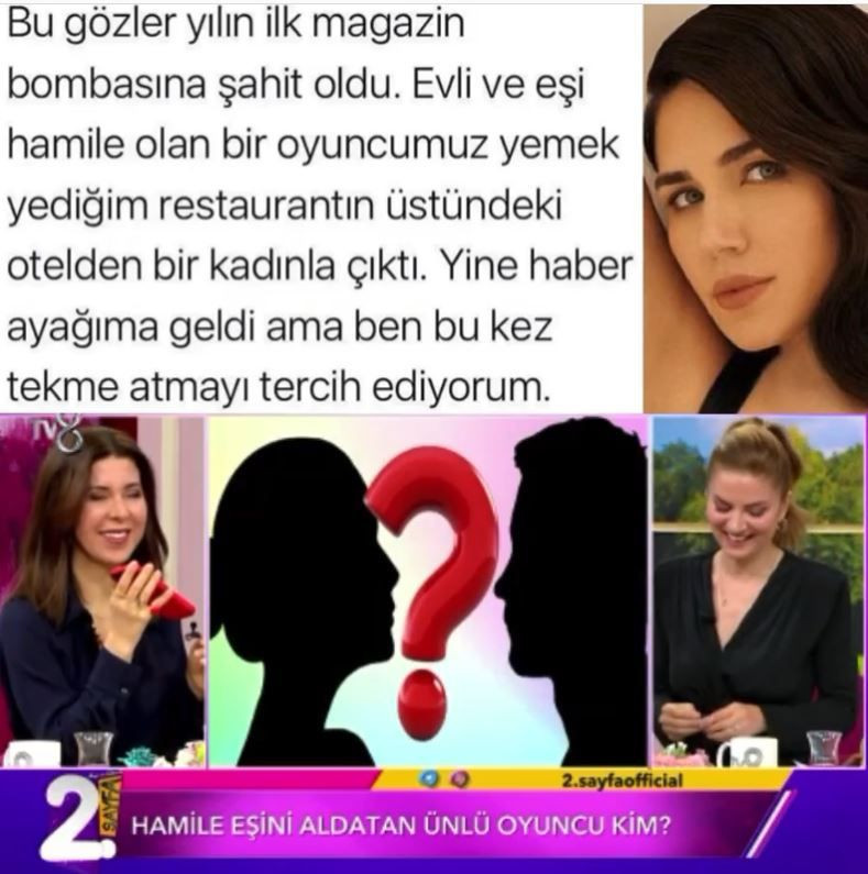 TV8 2. Sayfa'da 'Hamile eşini aldatan ünlü oyuncu kim' iddiası magazini salladı - Resim: 1