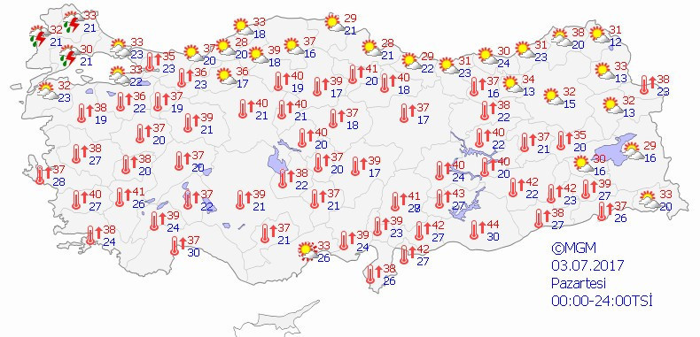 Son hava durumu! Bugün 40 derece alarmı verilen 16 il - Resim: 3
