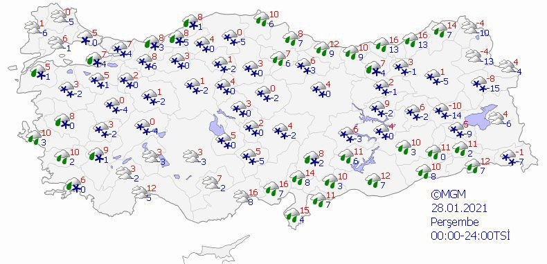 Bugün geldi meteoroloji yarım metre kar yağacak diyor İstanbul ve Ankara listede - Resim: 4