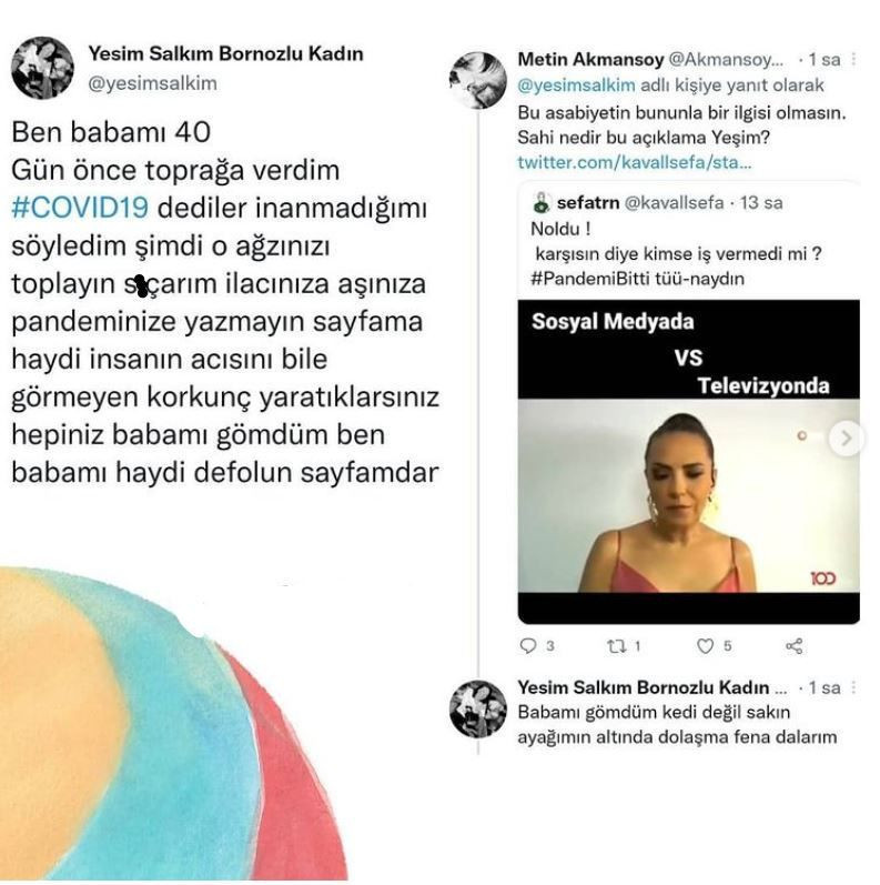 Yeşim Salkım Twitter'da ağzını bozdu: S..arım pandeminize, aşınıza... - Resim: 3