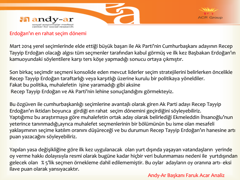 Cumhurbaşkanlığı seçim son anket sonucu: Erdoğan mı İhsanoğlu mu? - Resim: 3