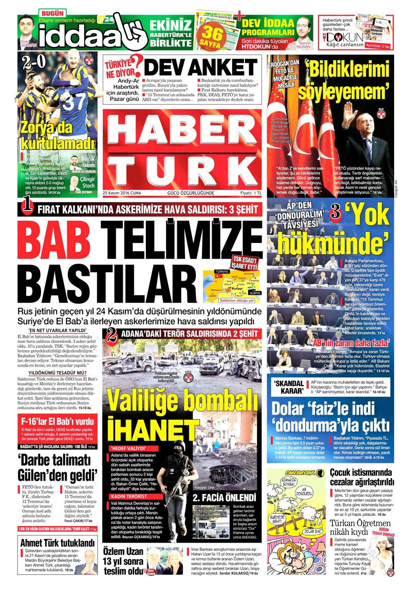 AP'nin Türkiye kararı için kim ne manşet attı? - Resim: 1