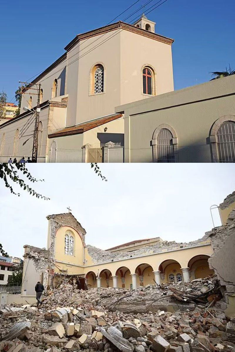 7.7 şiddetinde deprem felaketi! Yıkılan binaların eski ve yeni hali - Resim: 2