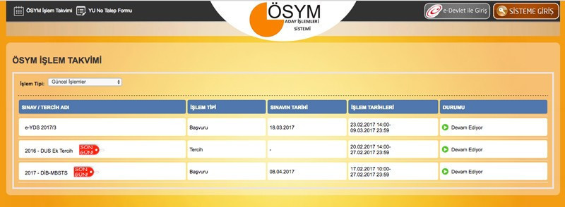 YGS sınav giriş yerleri 2017 sorgu ekranı ÖSYM ais - Resim: 3