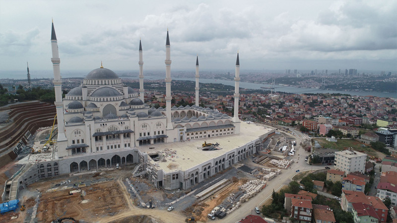 Çamlıca Camii'nde sona gelindi! Havadan nasıl göründüğüne bakın - Resim: 3