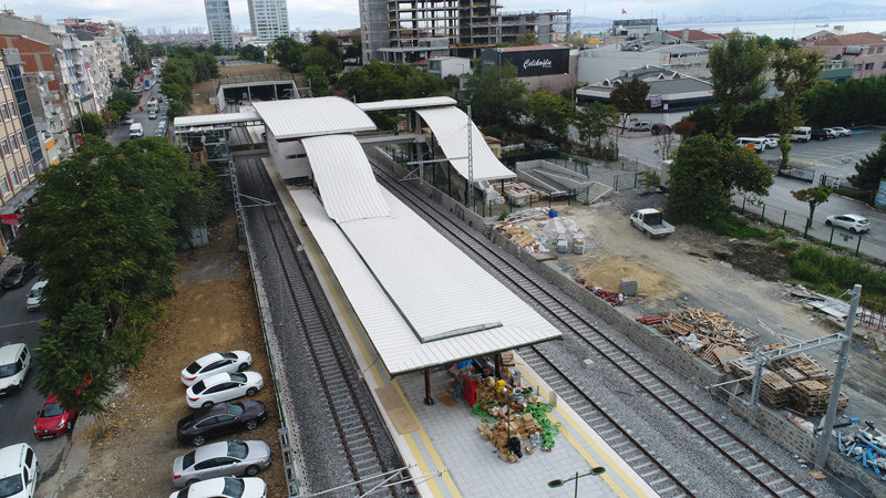 Halkalı- Gebze Banliyö hattı havadan görüntülendi - Resim: 1