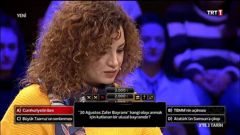 3'te 3 Tarih'te Engin Altan Düzyatan yarışmacıya böyle yüklendi - Resim: 2