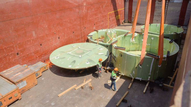 Rusya'dan Mersin'e benzersiz icat böyle getirildi! Ağırlığı 169 ton - Resim: 1