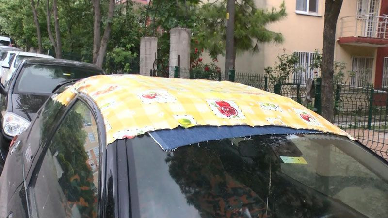 Avcılar'da otomobilinin sunroof'u çalındı çözümü masa örtüsünde buldu - Resim: 1