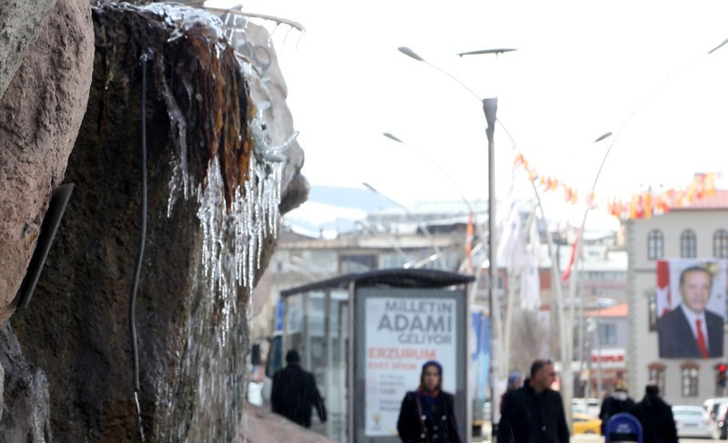 Erzurum'da bugün çekildi! Nisan ayında bu ne böyle - Resim: 1