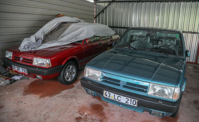 1994 model Doğan otomobili fabrikadan çıktığı haliyle koruyor muayeneye çekiciyle götürüyor - Resim: 3