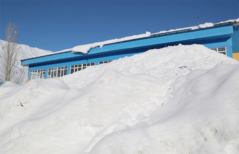 Tunceli'de bir ilçe kar nedeniyle görünmez oldu - Resim: 4