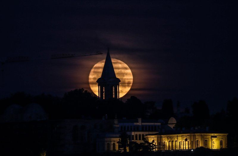 Türkiye'de Dolunay'ın en güzel kareleri! Dün yurdun dört bir yanından çekildi - Resim: 4