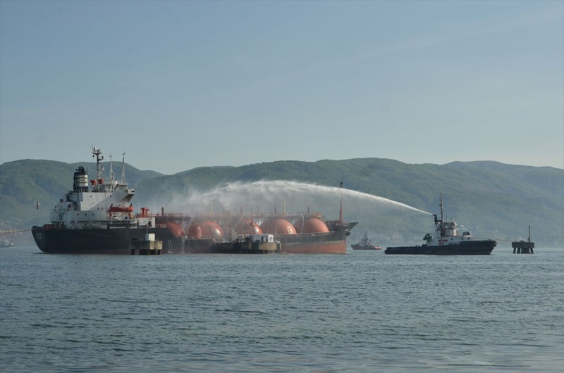 Kocaeli Körfezi'nde LPG tankeri yangın ilk görüntüler - Resim: 4