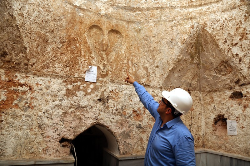 Selçuklu hamamı duvarında ilginç figür heyecan yarattı - Resim: 2