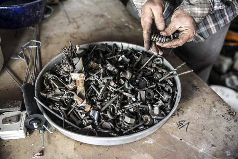 30 bin parça hurdadan at heykeli yaptı - Resim: 2