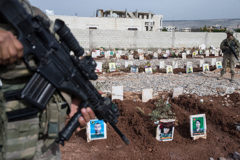 Afrin'de terörist mezarları bulundu - Resim: 3