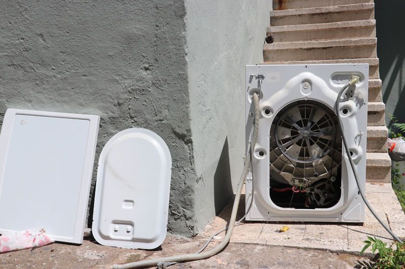 Kocaeli'de içine giren yılanı çıkarmak için çamaşır makinesini parçaladılar - Resim: 4