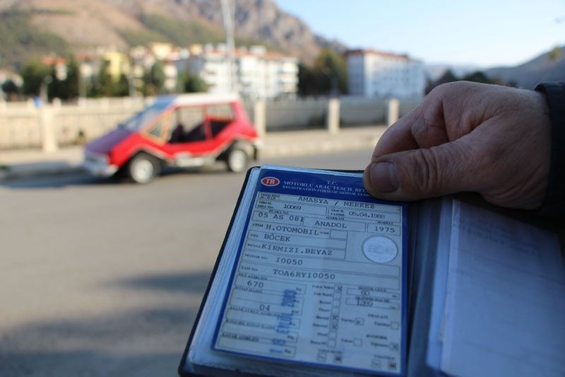 Amasya'da 1975 model ‘Anadol Böcek’ 230 bin liraya satılık - Resim: 1