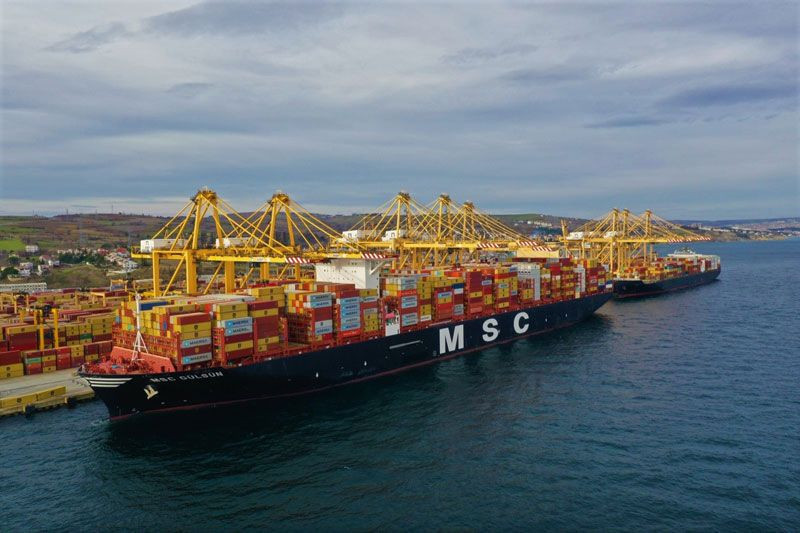 Uçak gemilerinden büyük, 4 futbol sahası kadar! Tekirdağ'a yanaştı - Resim: 1