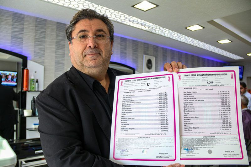 Antalya'da yeni yılda berber fiyatlarını duyan inanamadı - Resim: 4