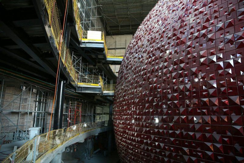 Taksim'de yapımı süren yeni AKM binasının son haline bakın dev küresi ortaya çıktı - Resim: 1