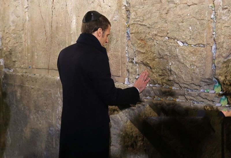 Ağlama duvarına giden Macron İsrail polisine bağırdı çık buradan - Resim: 4