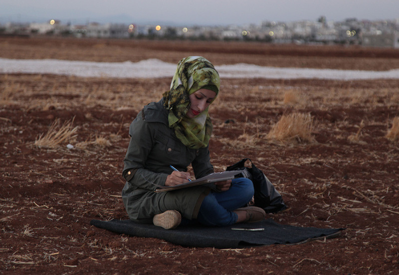 Erdoğan'ın resmini çizen Suriyeli kadın şaşırtıyor - Resim: 2