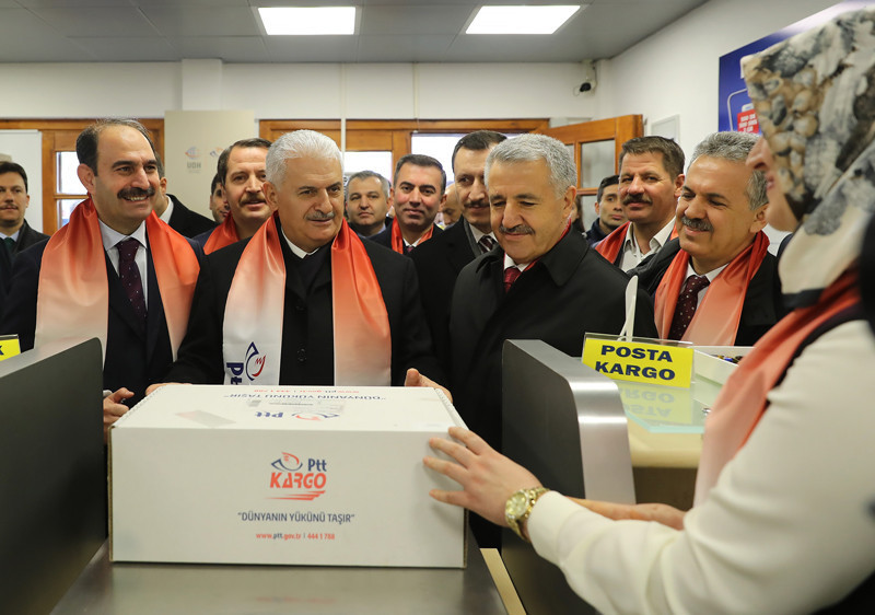  Yıldırım'dan El Bab'daki PTT şubesine kargo - Resim: 2