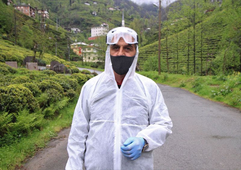 Rizeli muhtardan sıra dışı koronavirüs önlemi - Resim: 2