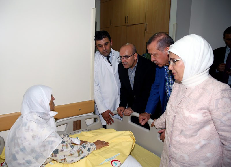 Erdoğan Gaziantep'te yaralıları ziyaret etti - Resim: 2