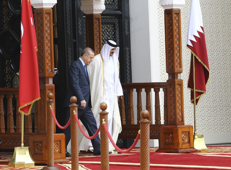Erdoğan ve Katar Emiri arasında samimi anlar! - Resim: 2