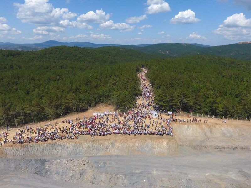 Kazdağları yürüyüşü! Kanadalı şirketin şantiyesine girenler şoke oldu - Resim: 3