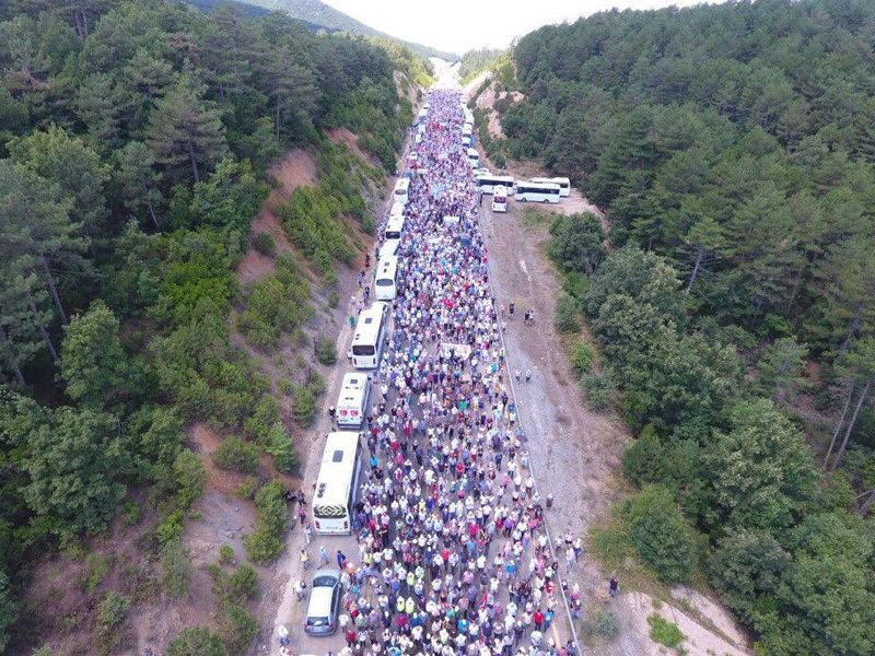 Kazdağları yürüyüşü! Kanadalı şirketin şantiyesine girenler şoke oldu - Resim: 1