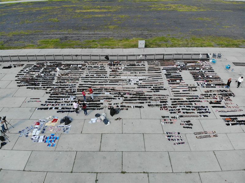 Yenikapı miting alanı ayakkabı kurutma yeri oldu şaşırtan manzara - Resim: 1