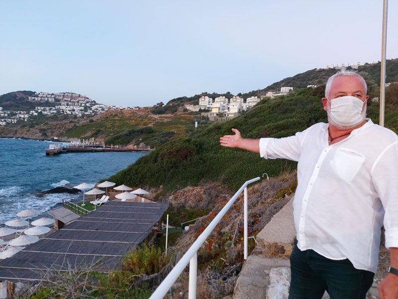 Bodrum'da deniz dibinde kaçak yapılar ortaya çıktı metrelerce uzunlukta - Resim: 1