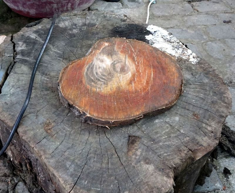 Sürmene'de kestiği ağacın gövdesindeki figür şaşırttı İlk gördüğümde bir korku hissettim - Resim: 4