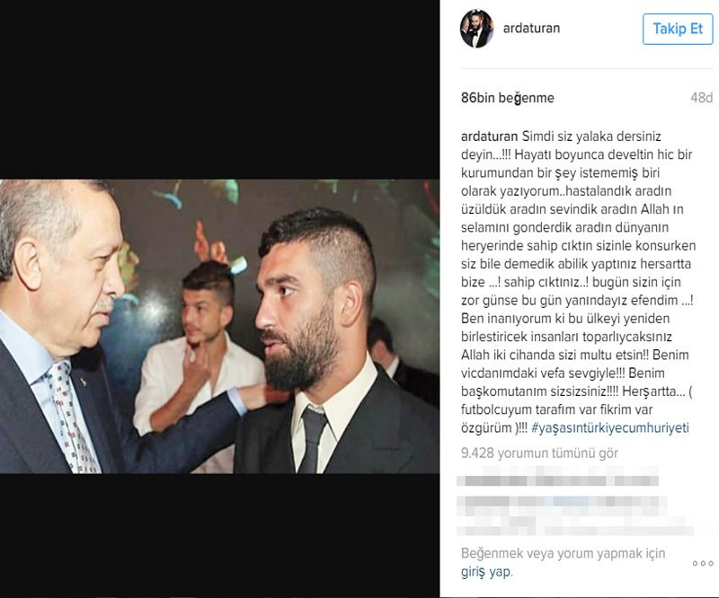 Arda Turan kapak attı : Şimdi siz yalaka dersiniz.. - Resim: 2
