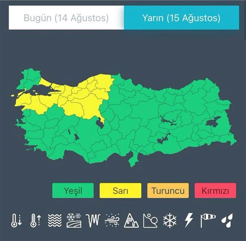 Üst üste uyarı yapılıyor! AKOM ve meteoroloji kritik saati verdi İstanbul ve Ankara dahil 22 şehri vuracak - Resim: 3