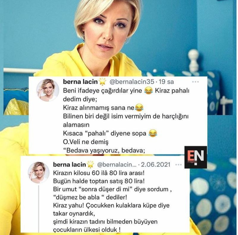 Berna Laçin'e 'kiraz' şoku! 'Pahalı' dediği için ifadeye çağırıldı... - Resim: 4