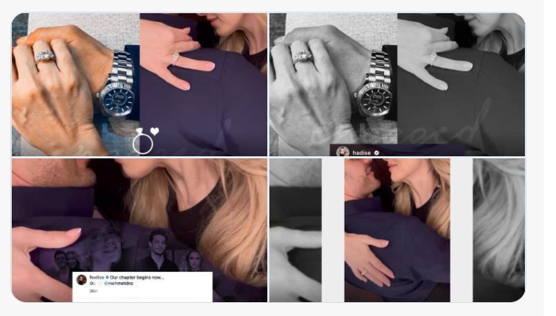 Hadise'nin yüzüğünün fiyatı ne Mehmet Dinçerler ile evlilik videosu Instagram'ı yıktı - Resim: 4